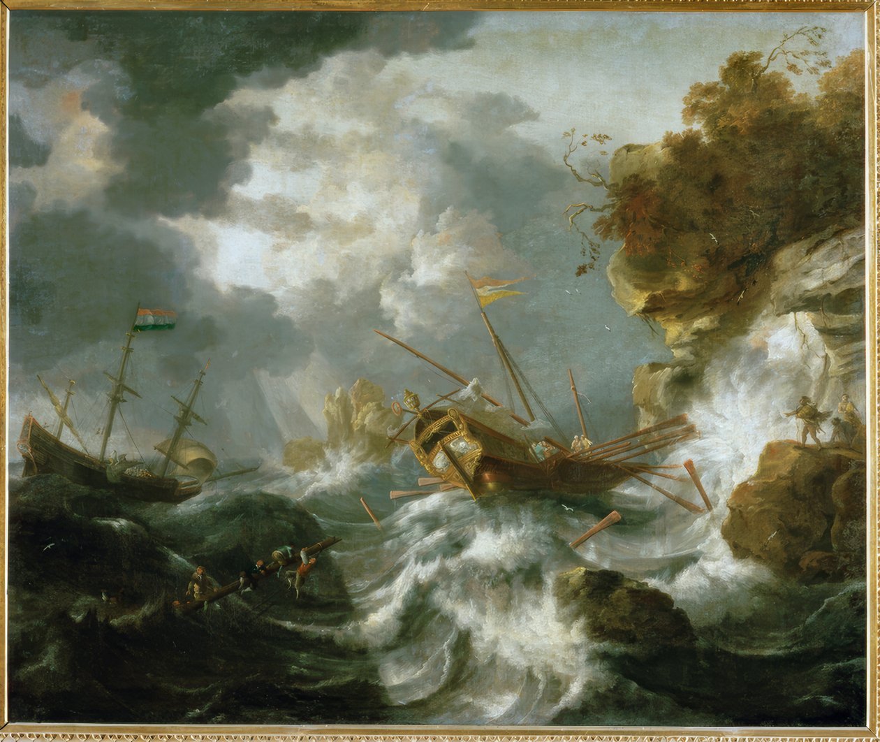 Navires en détresse sur la côte - Jan Peeters