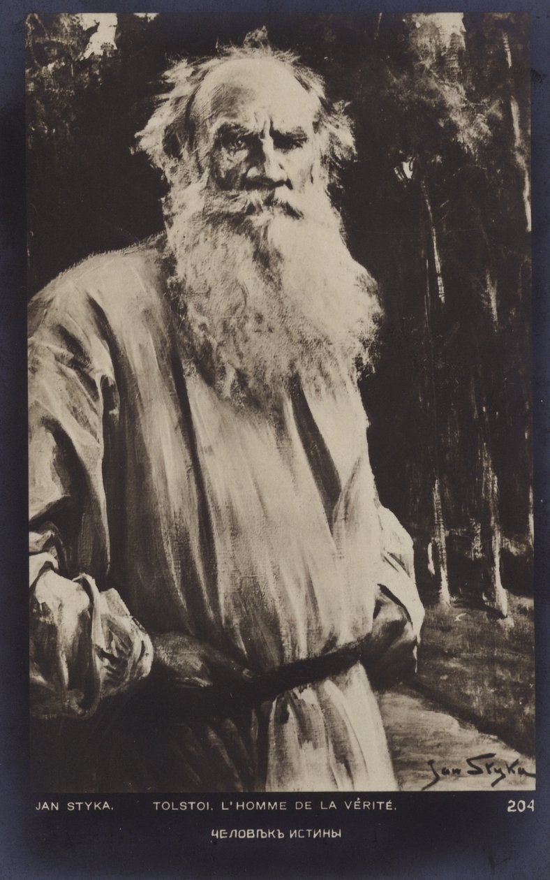 Léon Tolstoï (1828-1910), romancier, nouvelliste et dramaturge russe - Jan Styka