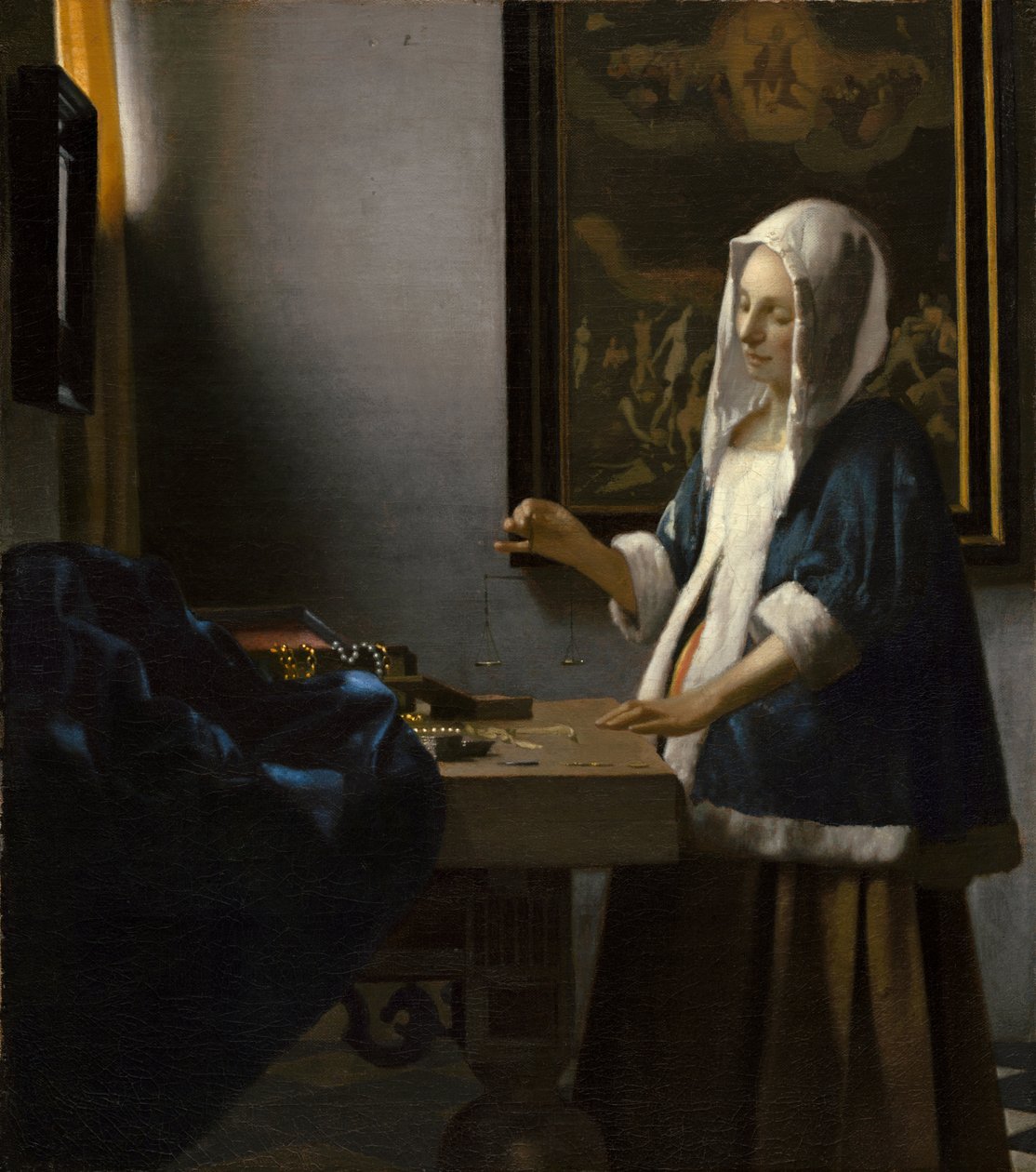 Femme tenant une balance - Jan Vermeer van Delft