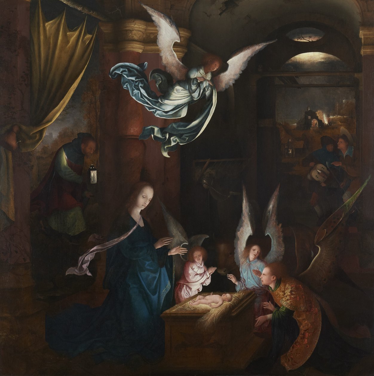 La Nativité, c.1515-20 (recto) - Jan de Beer