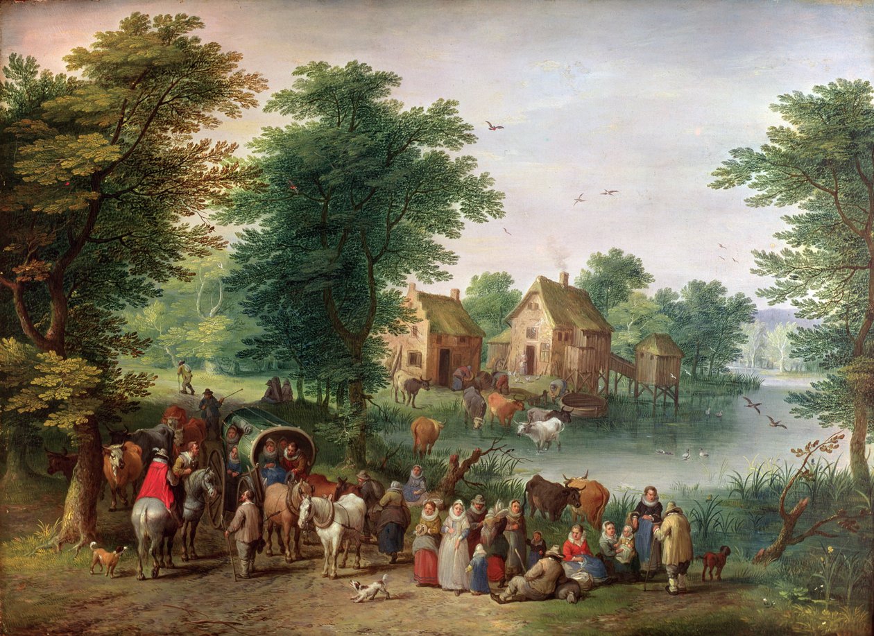 Une foire - Jan the Elder Brueghel
