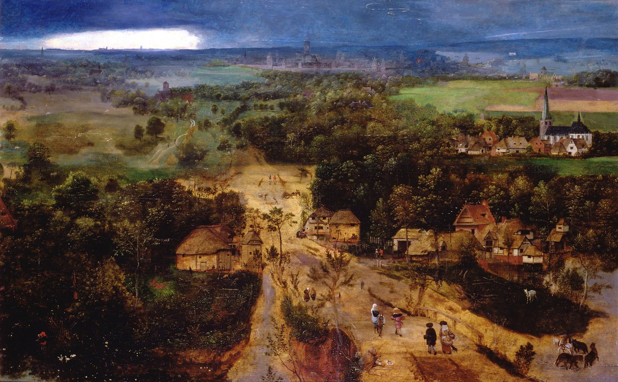 Paysage avec la fuite en Égypte, vers 1530 - Jan van Amstel