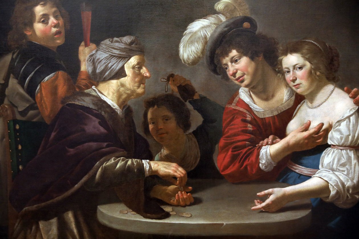 Le messager (détail), vers 1625-30 - Jan van Bijlert or Bylert