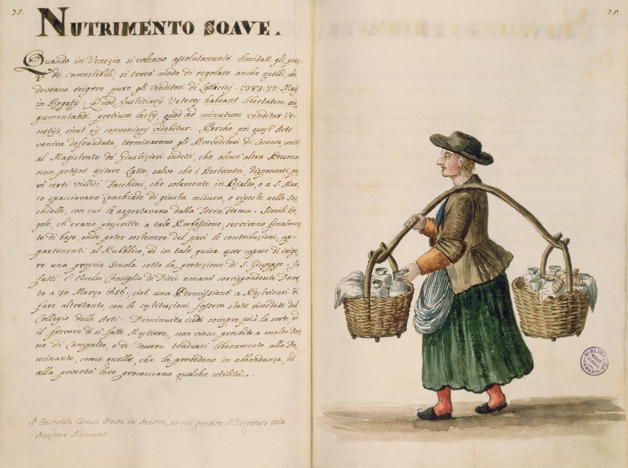 Vendeur de boissons, vénitien - Jan van Grevenbroeck