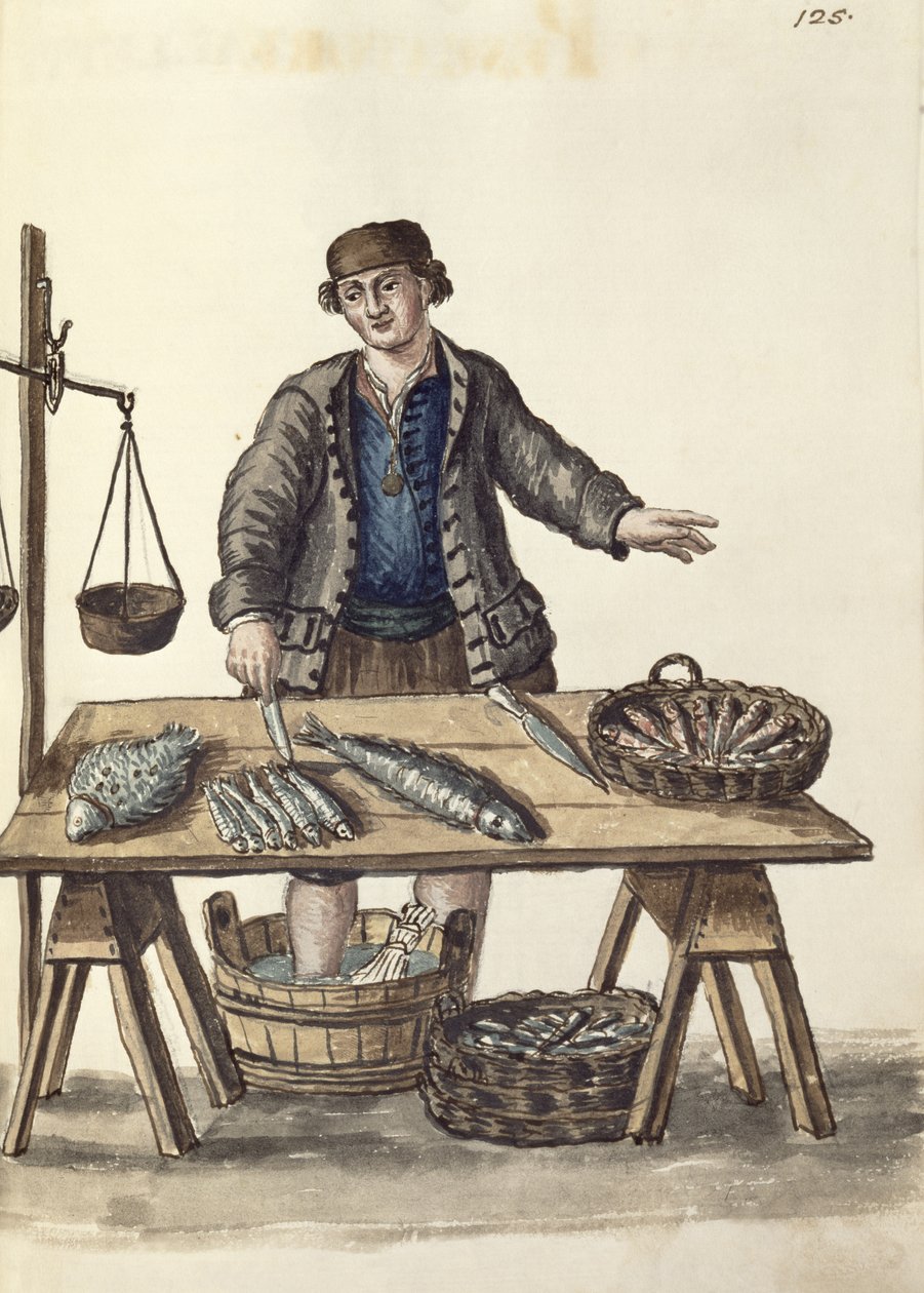 Poissonnier, Vénitien - Jan van Grevenbroeck