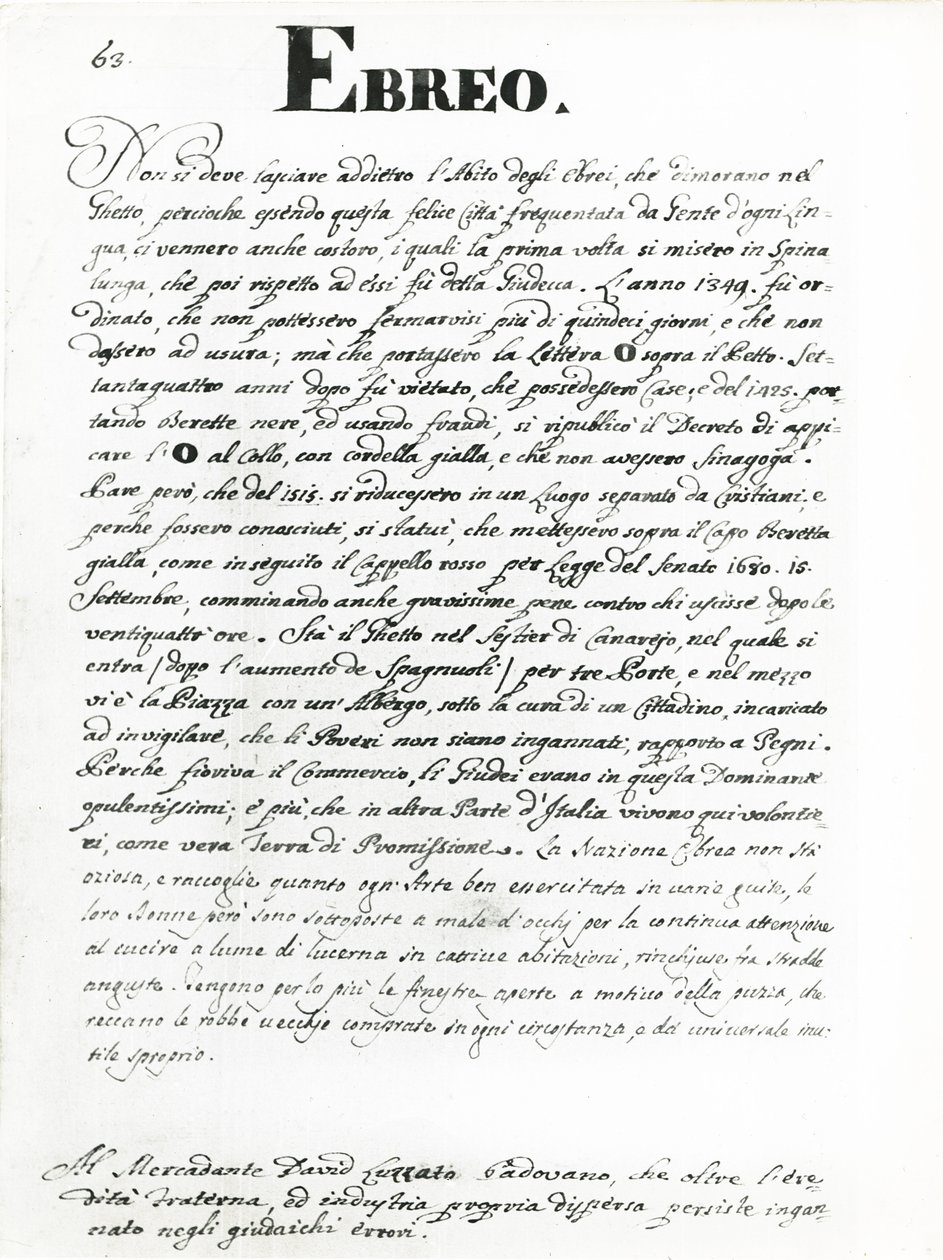 Le Juif, page de 