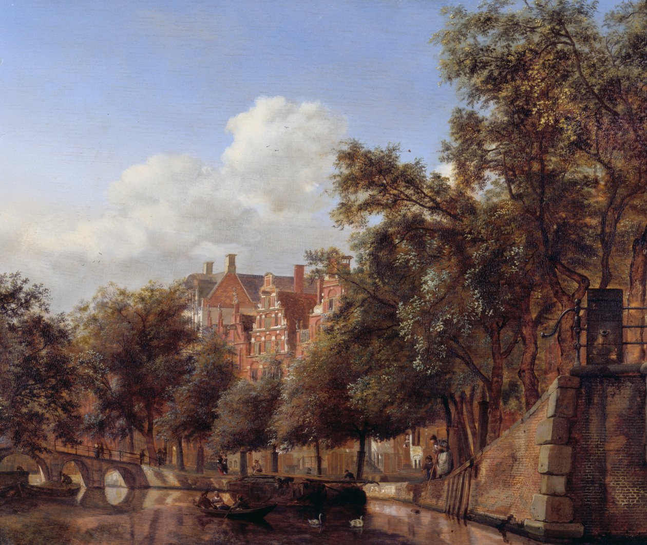 Vue du Herengracht, Amsterdam - Jan van der Heyden