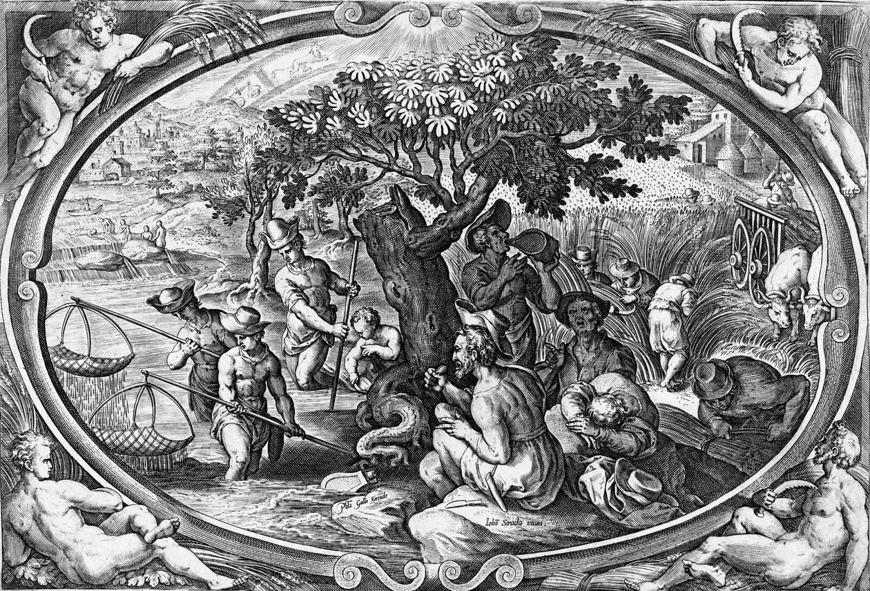 Aestas, gravé par Philip Galle, c.1580 - Jan van der Straet