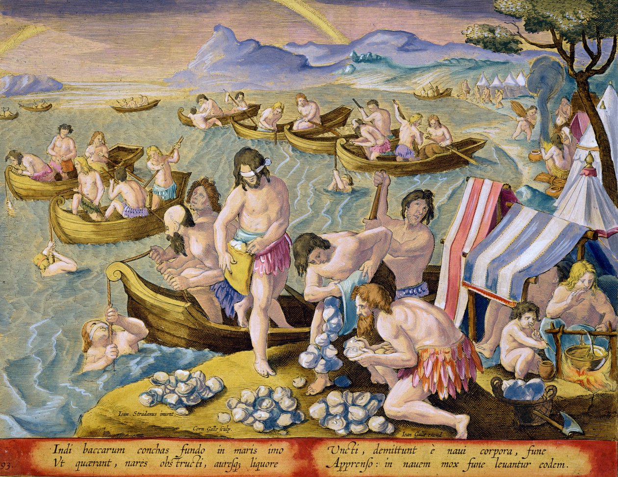 Indiens plongeant pour des perles, planche 93 de 