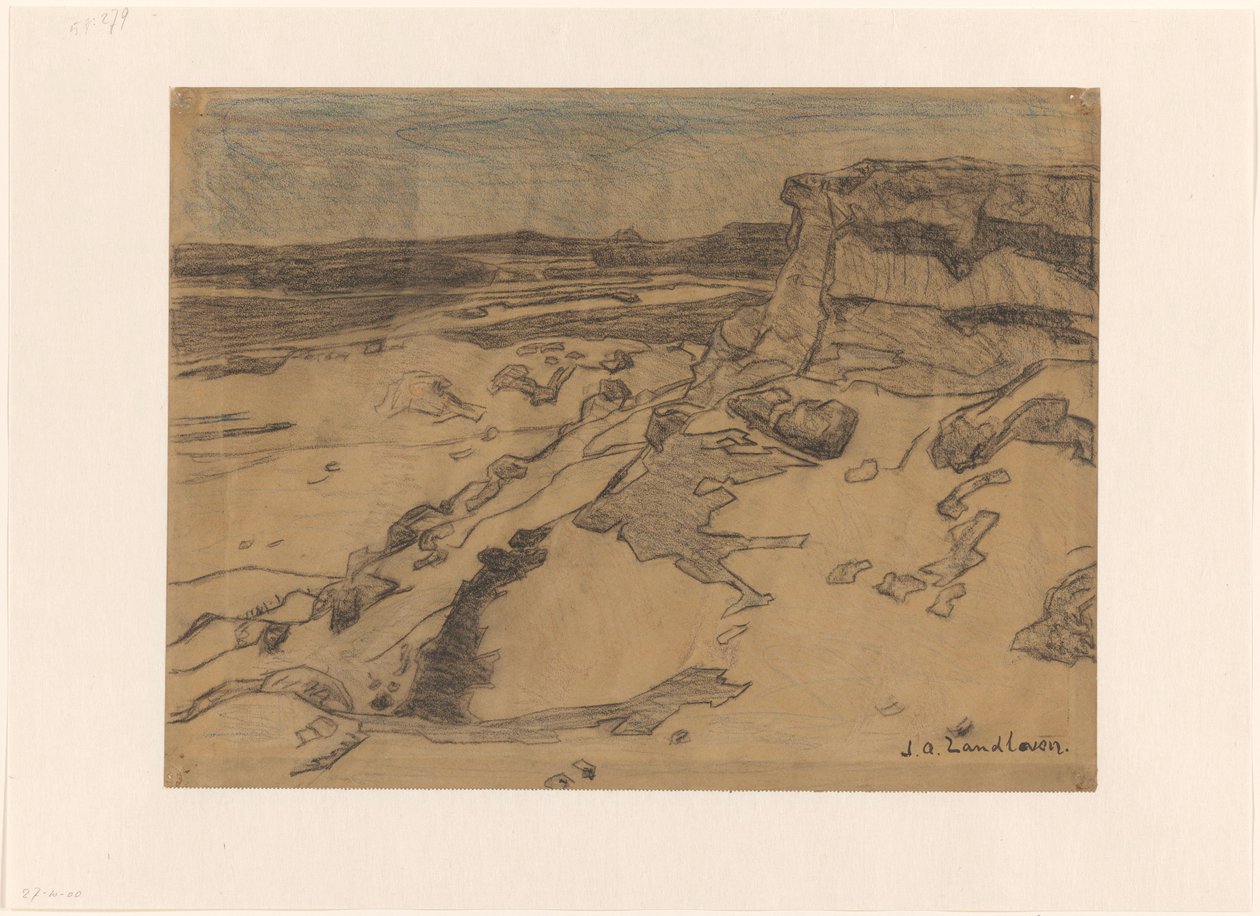 Côte rocheuse avec plage - Jan Adam Zandleven