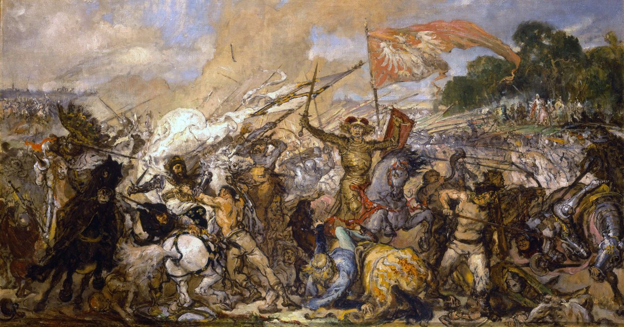 La bataille de Grunwald esquisse - Jan Alojzy Matejko
