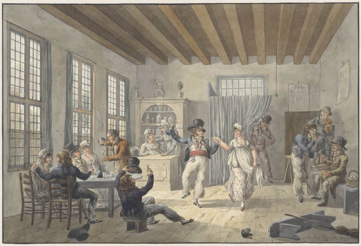 Compagnie joyeuse dans une auberge - Jan Anthonie Langendijk Dzn