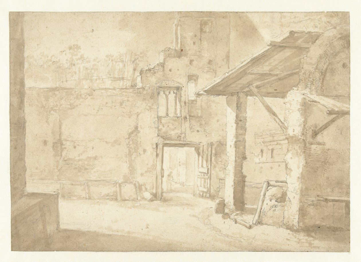 Auberge en Italie - Jan Asselijn (rejected attribution)