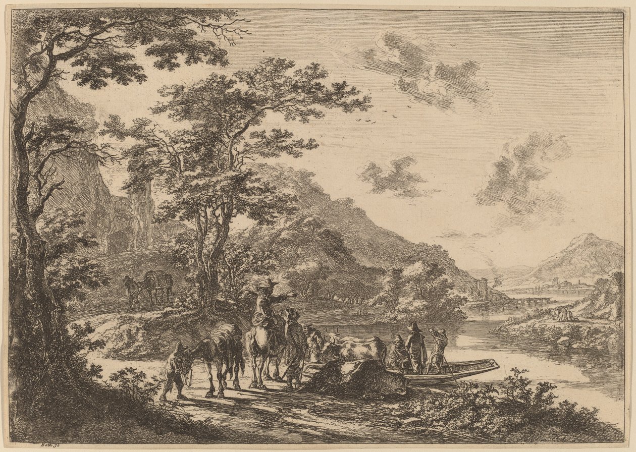 Vue du Tibre dans la Campagne - Jan Both