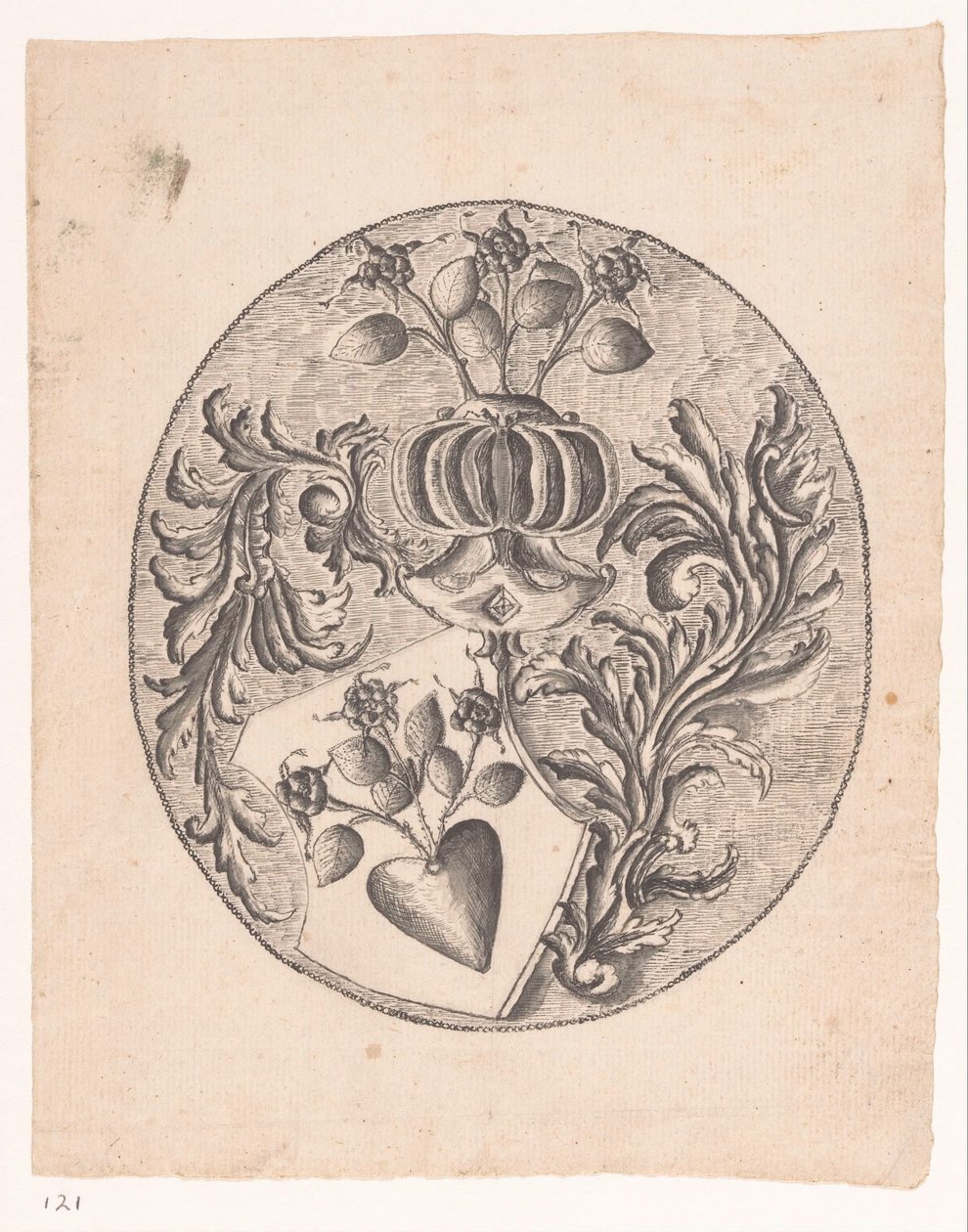 Blason familial avec rose - Jan Brandes