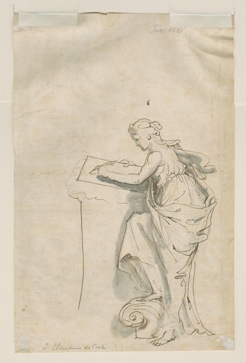 Femme écrivant - Jan Claudius de Cock