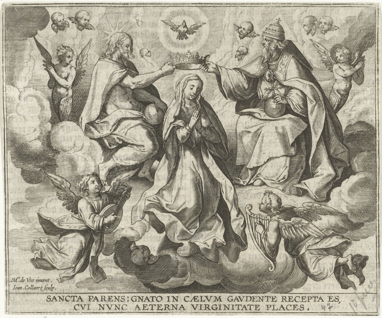 Couronnement de Marie - Jan Collaert (II)