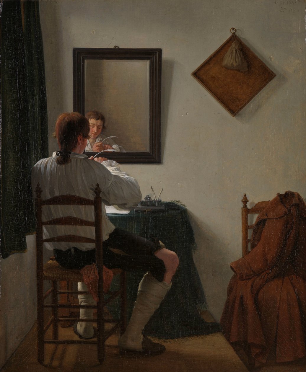 Un écrivain taillant sa plume - Jan Ekels (II)