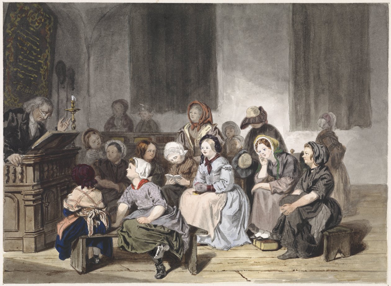 Service religieux avec des filles - Jan Fabius Czn