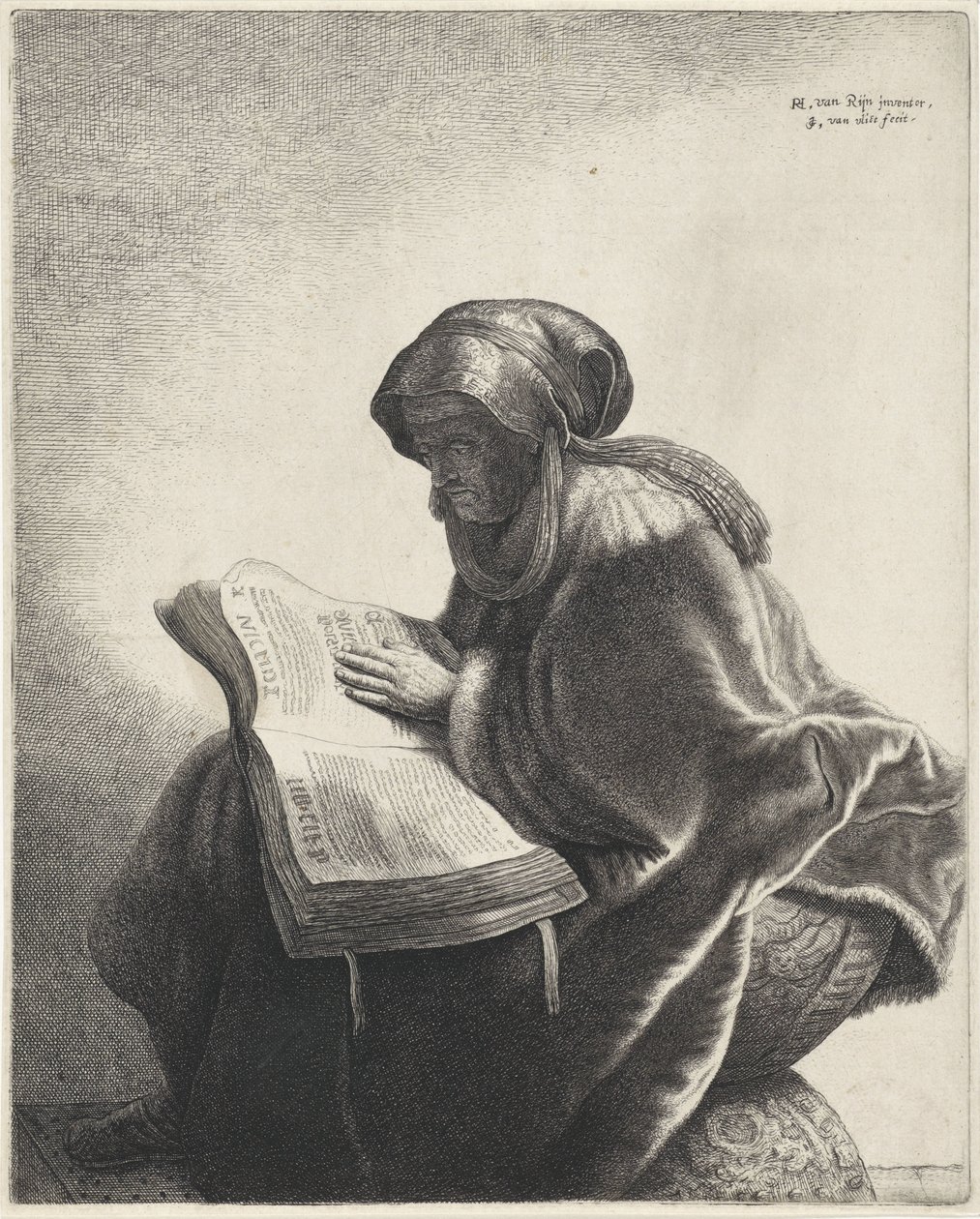 Vieille femme lisant - Jan Gillisz. van Vliet