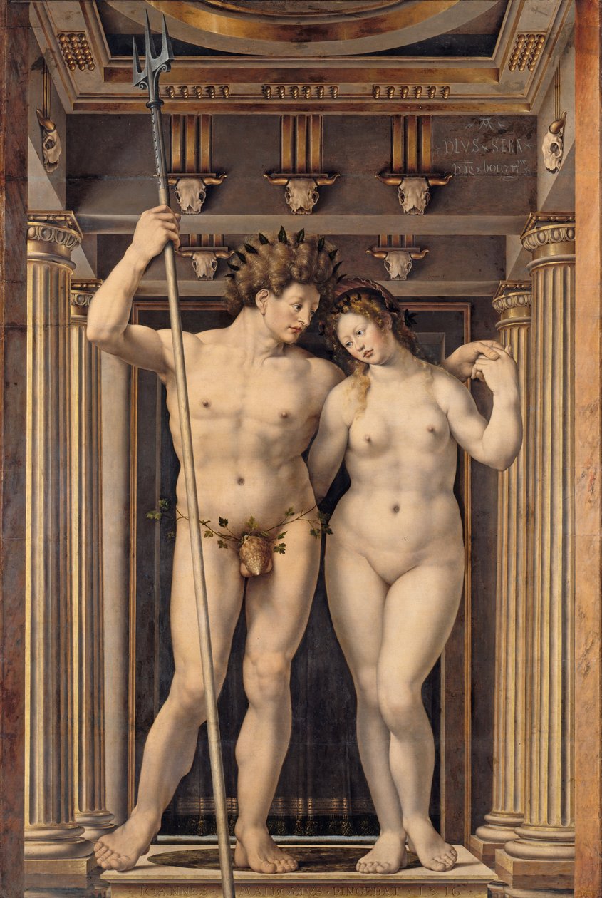 French : Neptune and Amphitrite Neptune and Amphitrite - Jan Gossaert