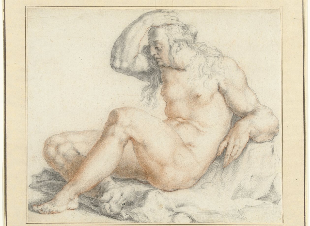 Figure féminine nue assise - Jan Harmensz. Muller