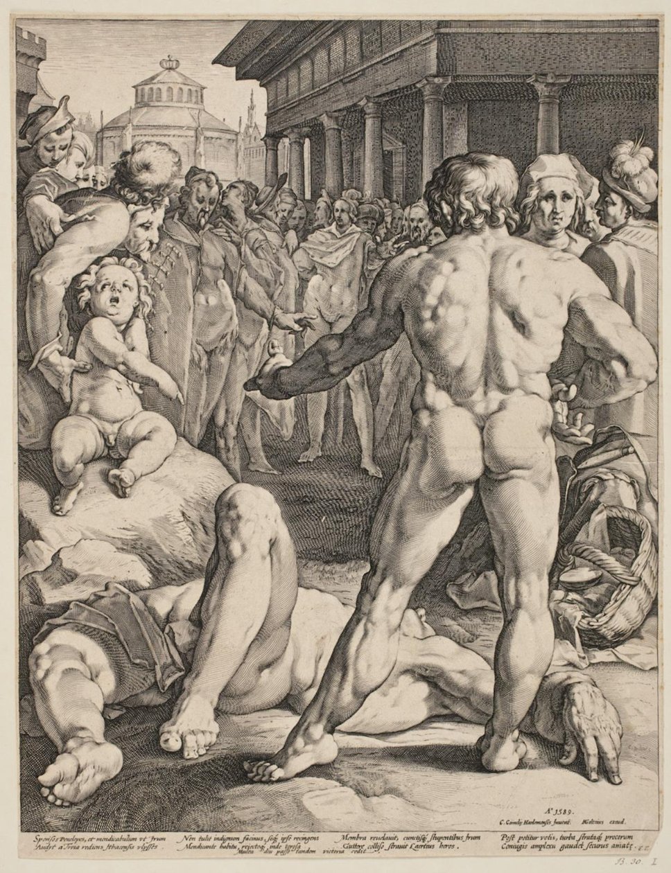 Le combat entre Ulysse et Irus - Jan Harmensz. Muller