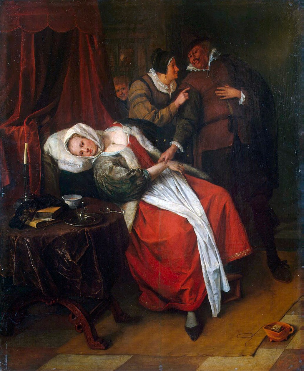 La visite du docteur, vers 1660 - Jan Havicksz Steen