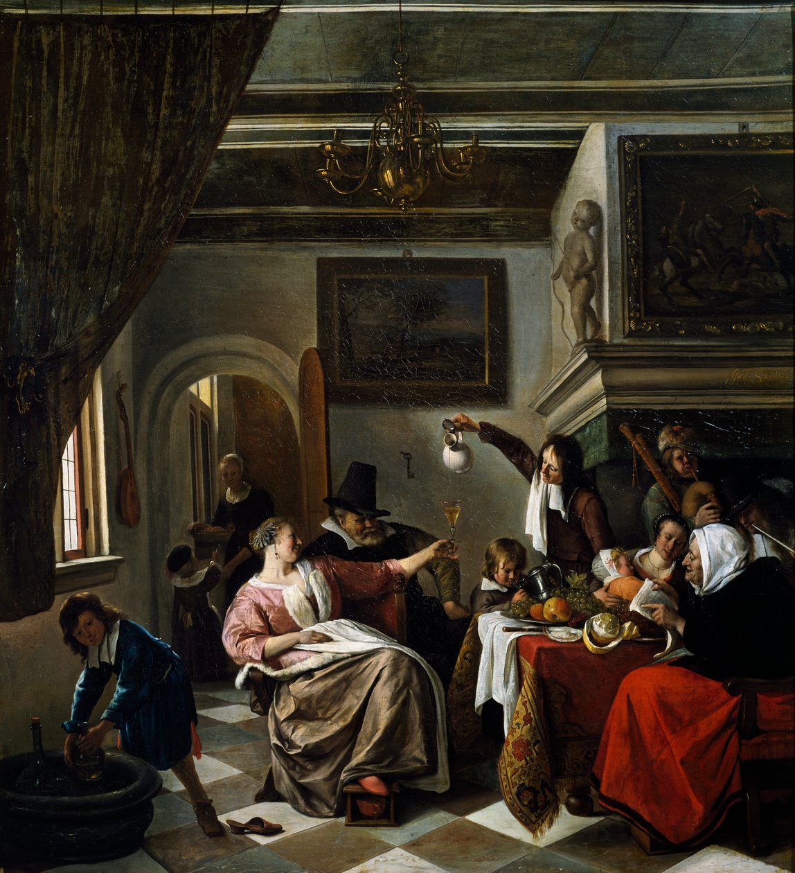 Célébration familiale - Jan Havicksz. Steen