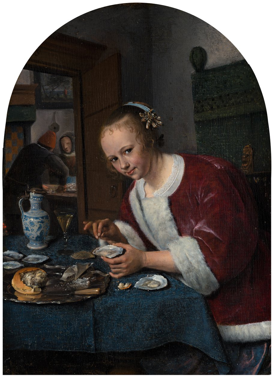 Fille mangeant des huîtres - Jan Havickszoon Steen