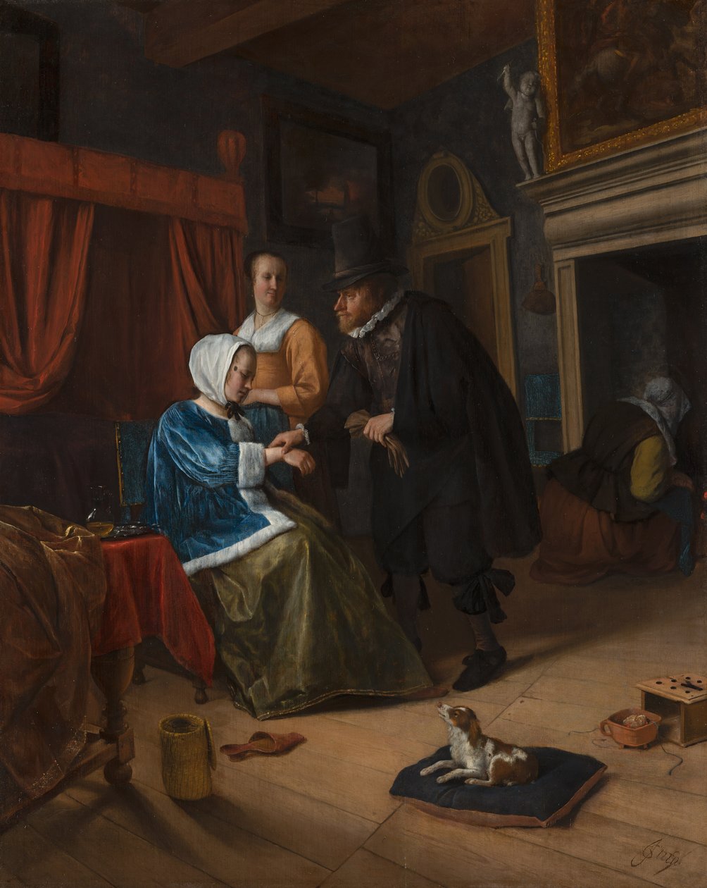 La Fille Malade - Jan Havickszoon Steen