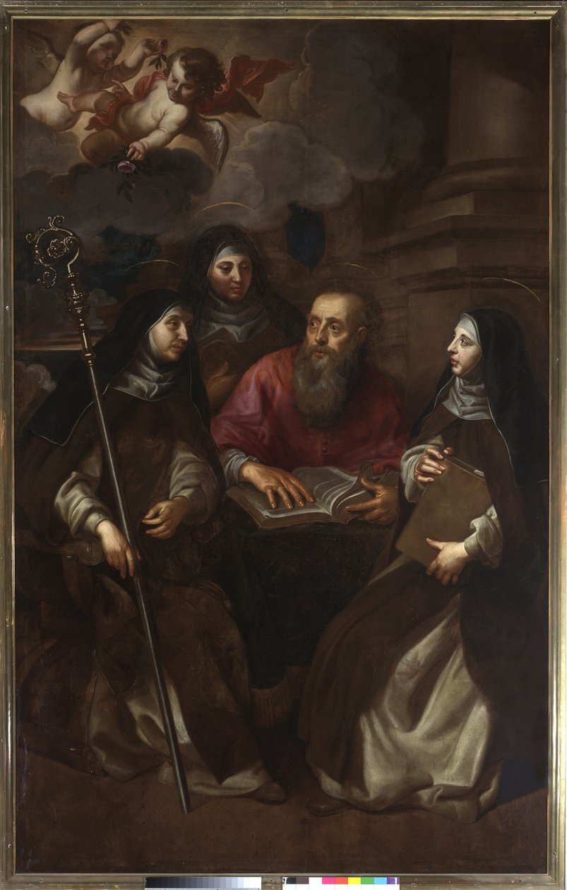 Saint Jérôme avec trois Saints - Jan Hovaert