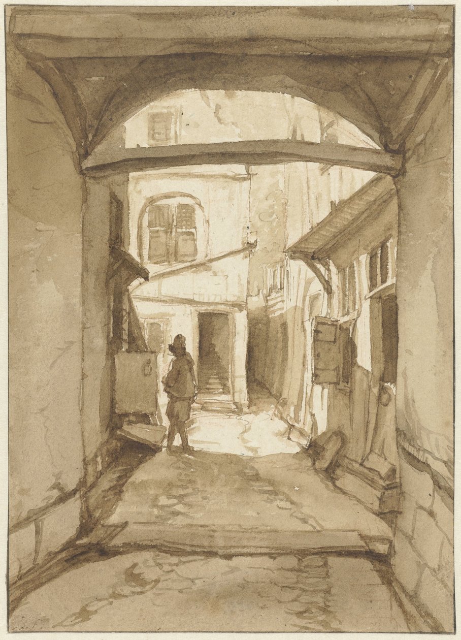 Vue dans une ruelle - Jan Hulswit