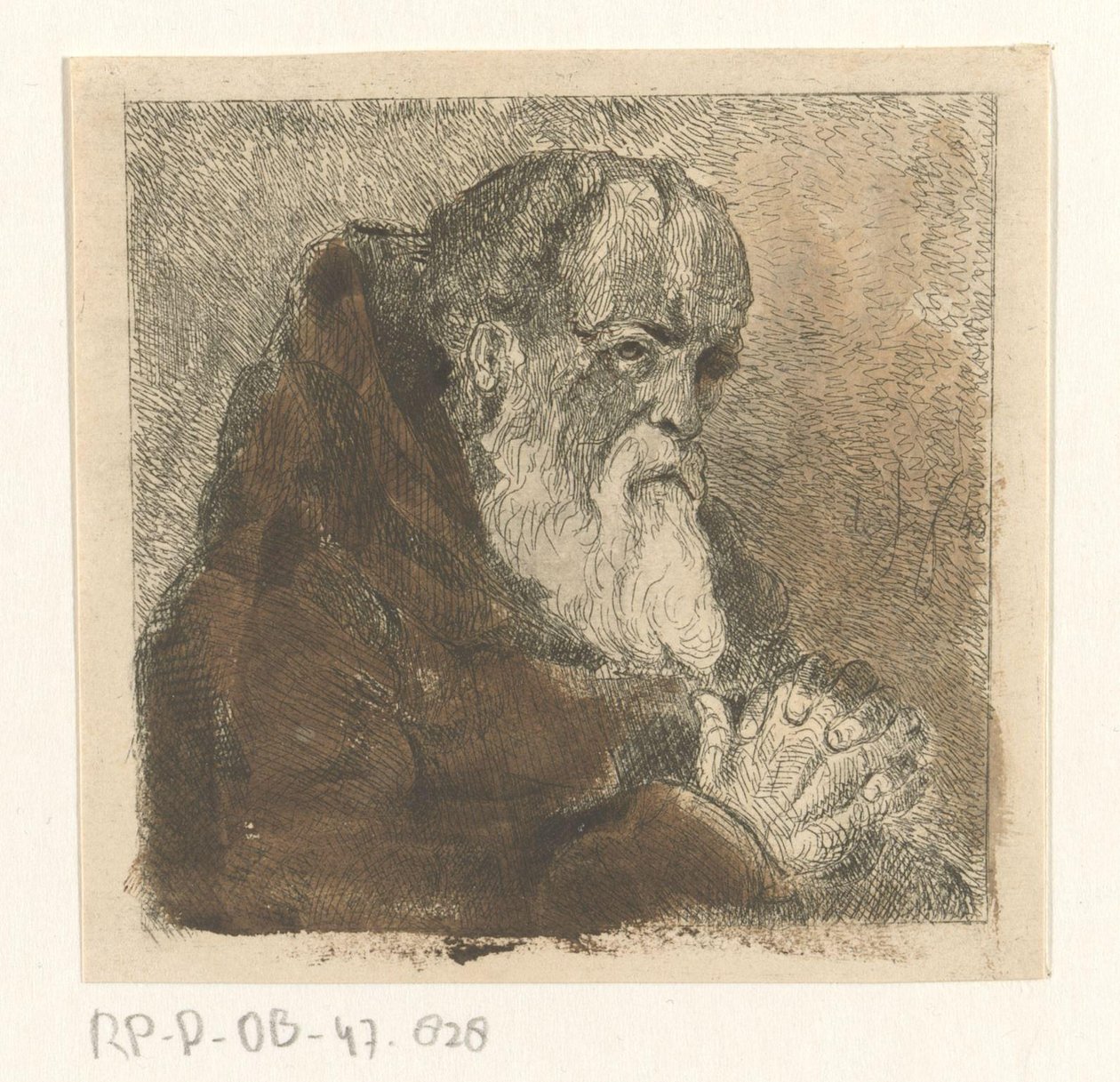 Moine en prière - Jan Karel Jacob de Jonge