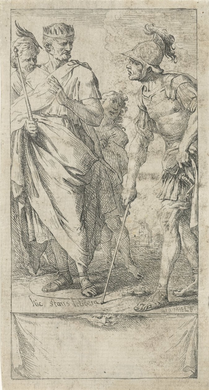 Popilius Laenas dessine un cercle - Jan Miel