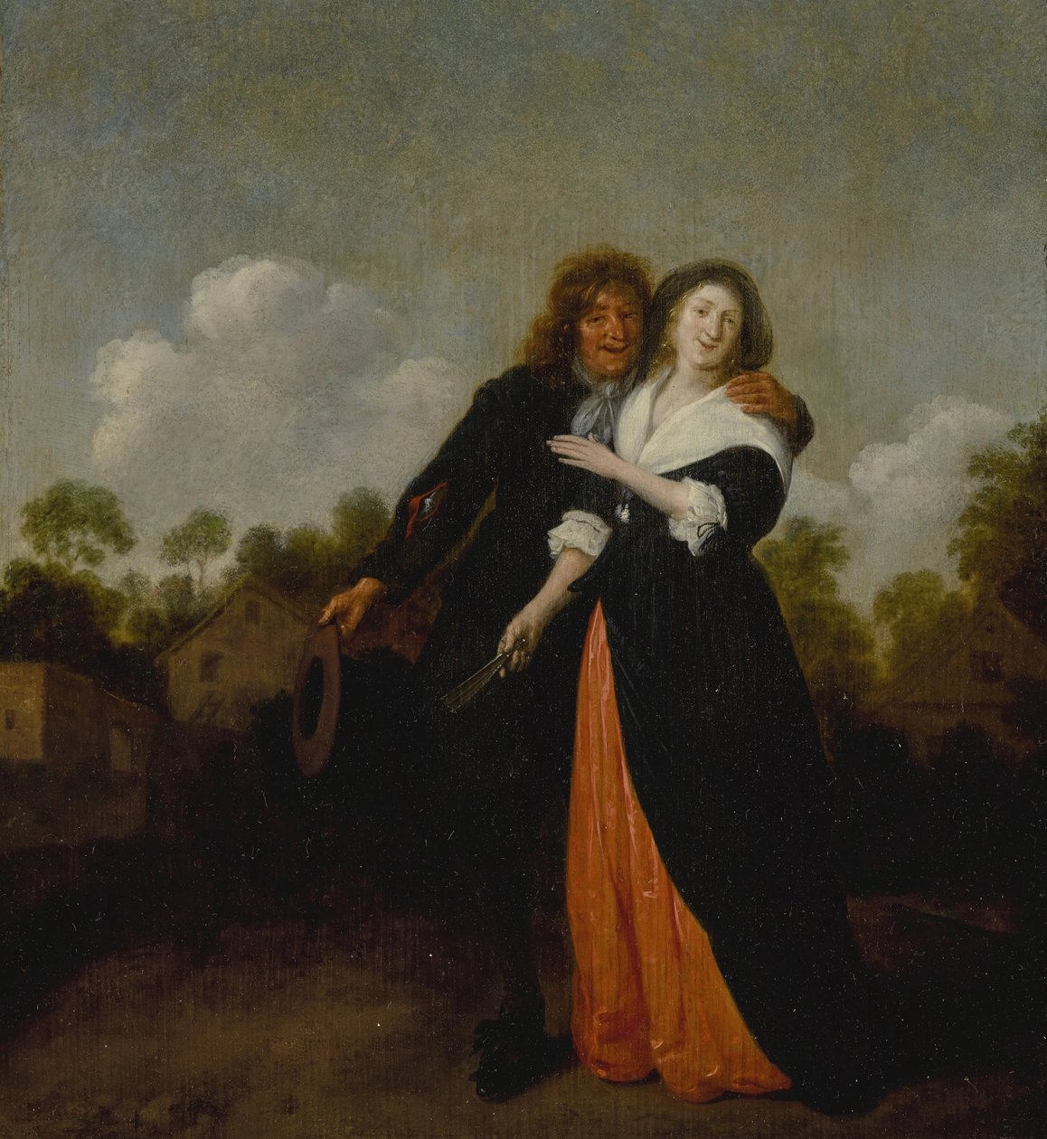 Un couple heureux dans un paysage - Jan Miense Molenaer