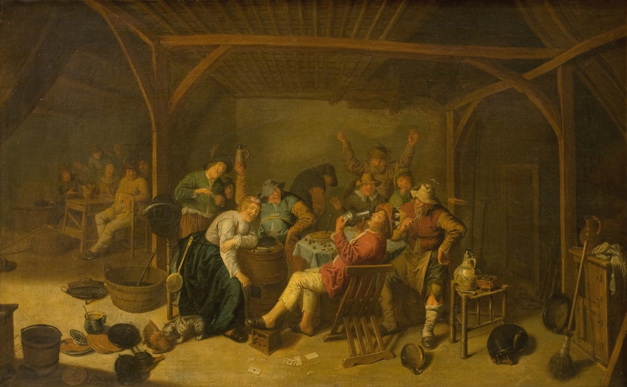 Le roi des fèves boit - Jan Miense Molenaer