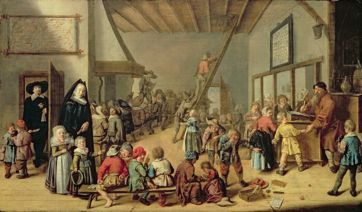La salle de classe, 1634 - Jan Miense Molenaer
