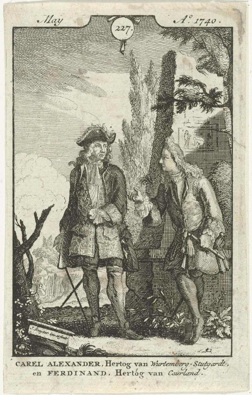 Conversation entre Ferdinand Kettler et Charles Alexandre - Jan Ruyter