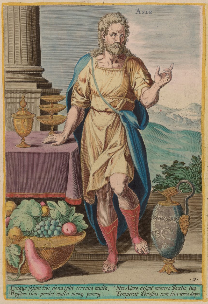 Aser - Jan Sadeler I after Crispen van den Broecke