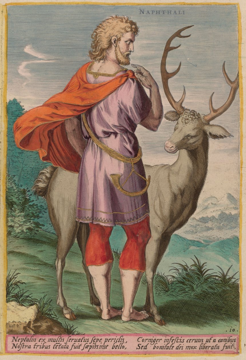 Naphtali - Jan Sadeler I after Crispen van den Broecke