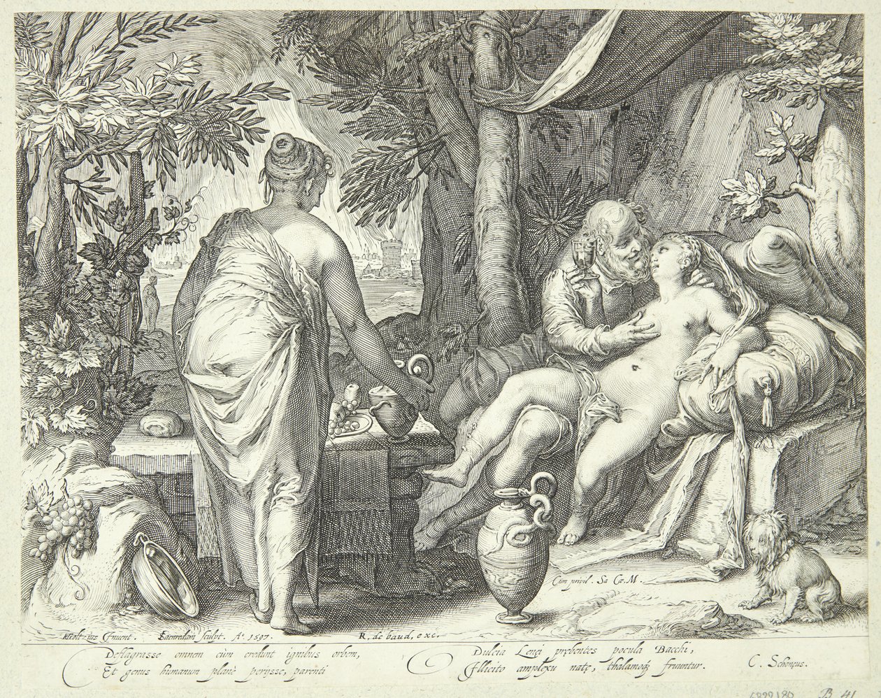 Loth et ses filles - Jan Saenredam