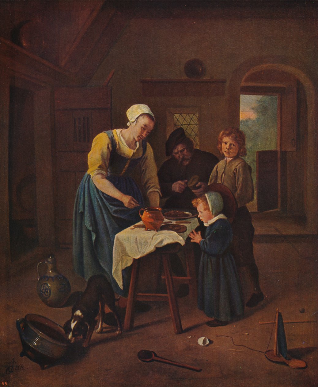 La grâce avant le repas, vers 1665, vers 1915 - Jan Steen