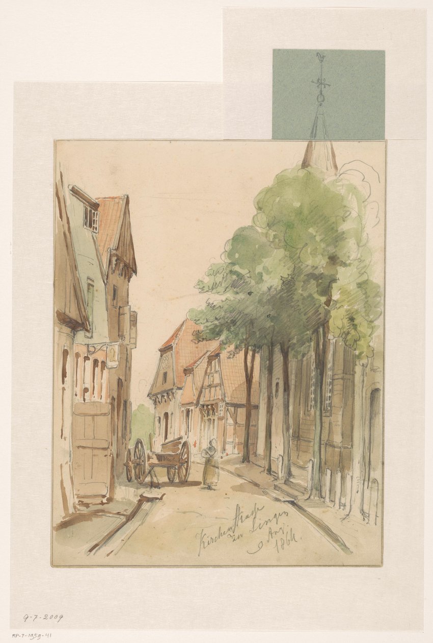 Vue sur la Kirchenstrasze à Lingen - Jan Striening
