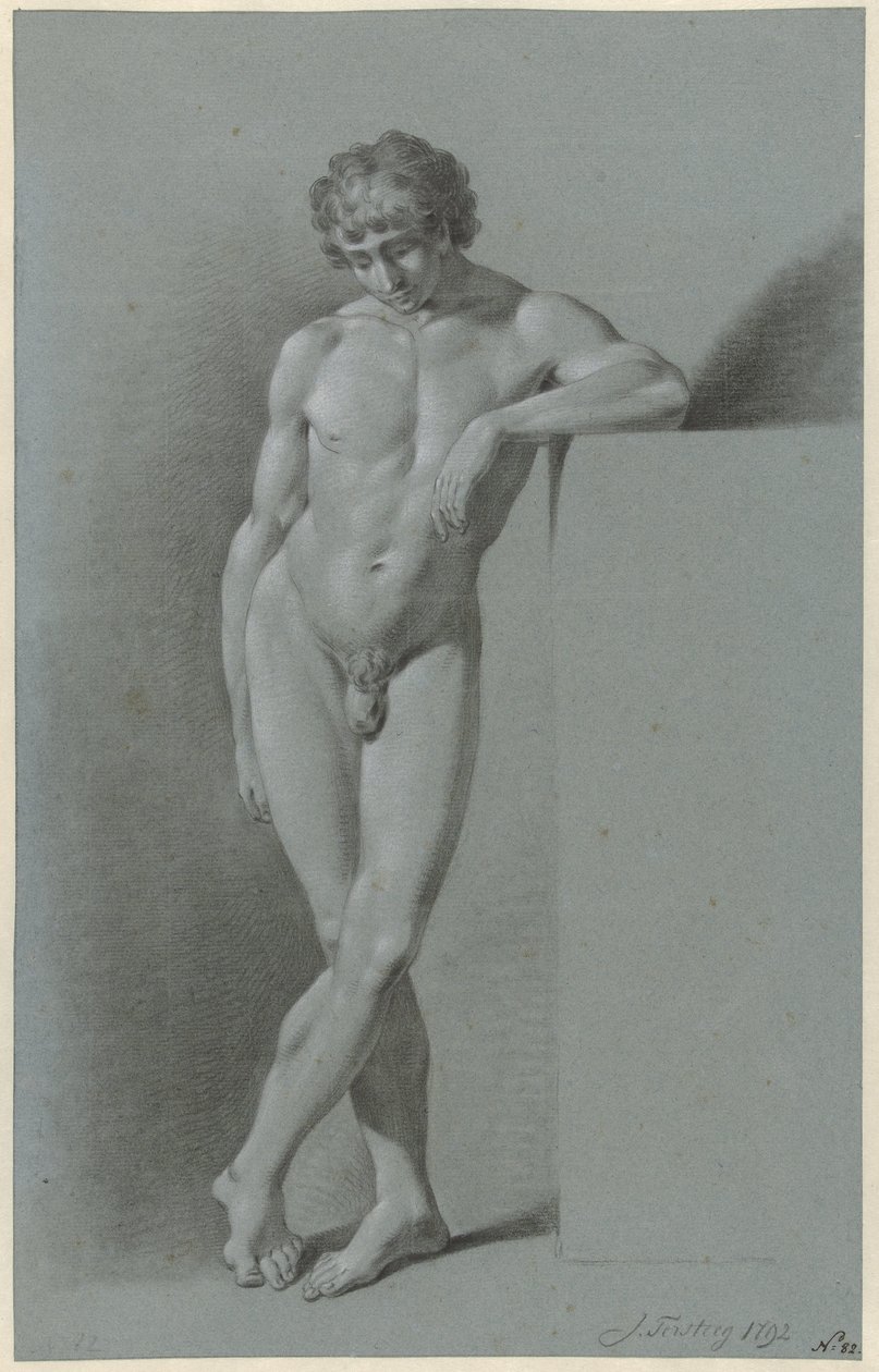 Homme nu debout, les jambes croisées - Jan Tersteeg