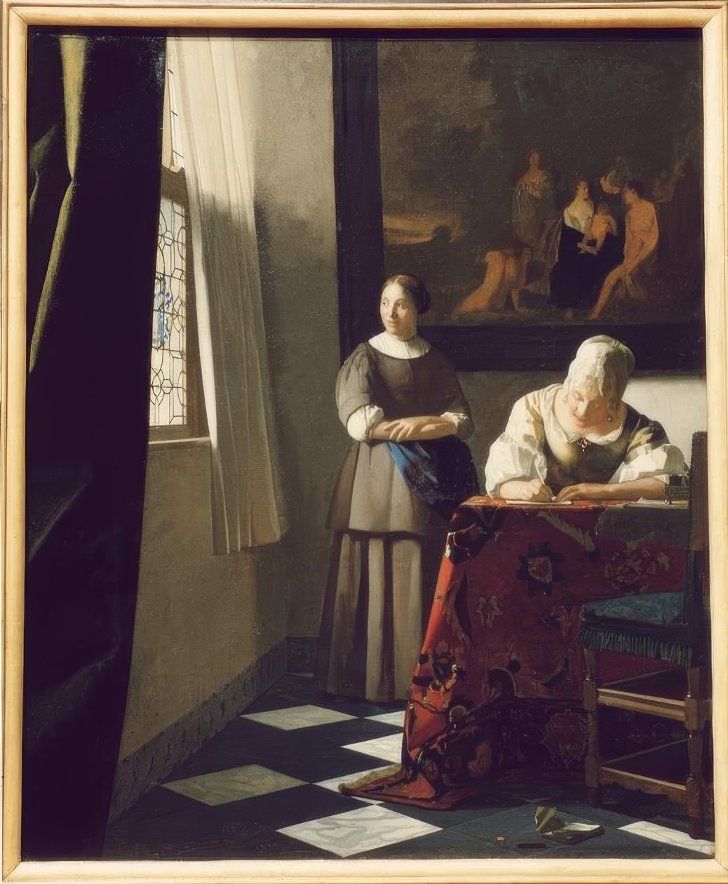 Écrivaine et servante - Jan Vermeer van Delft