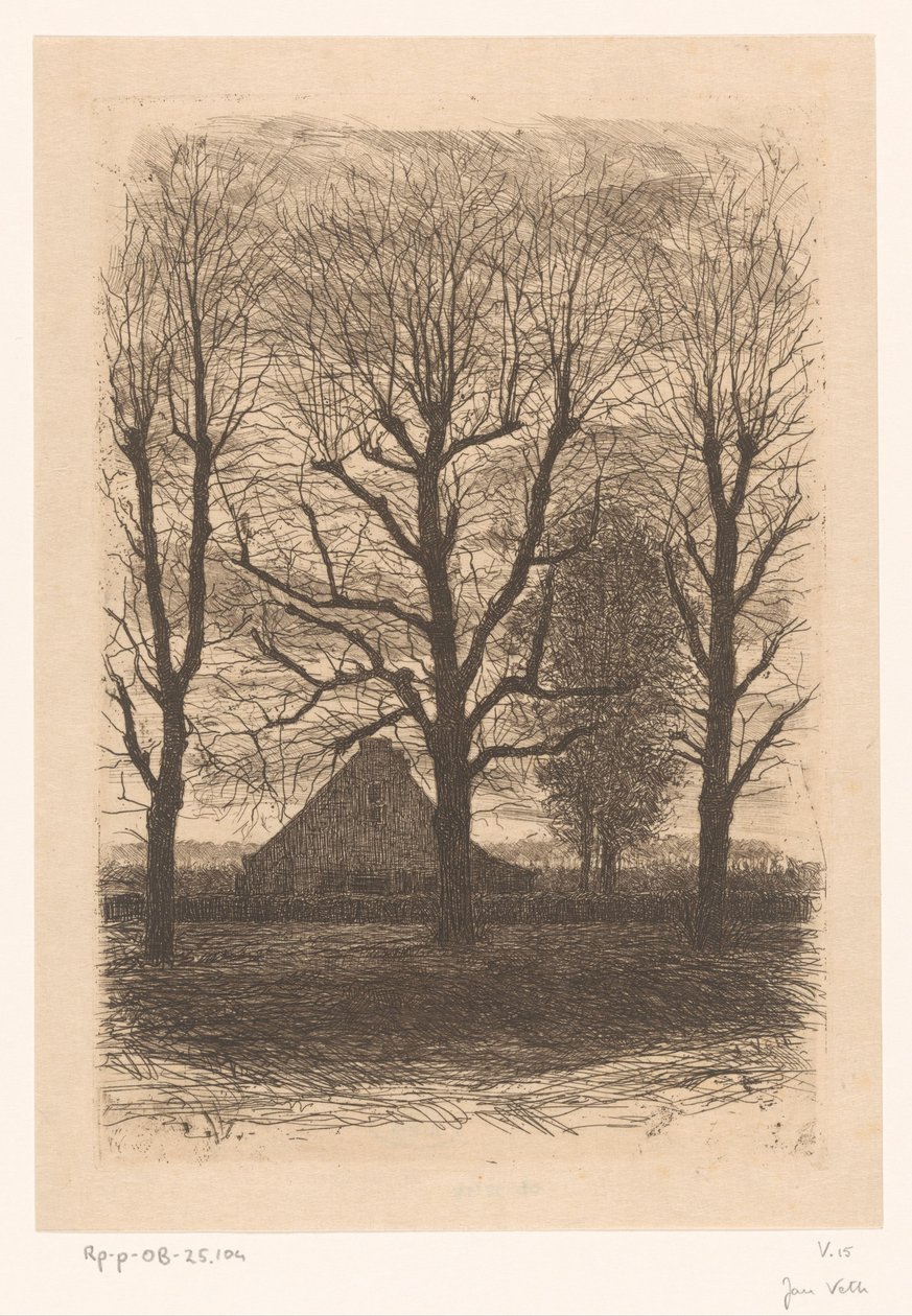 Ferme entre grands arbres, Ewijkshoeve - Jan Veth