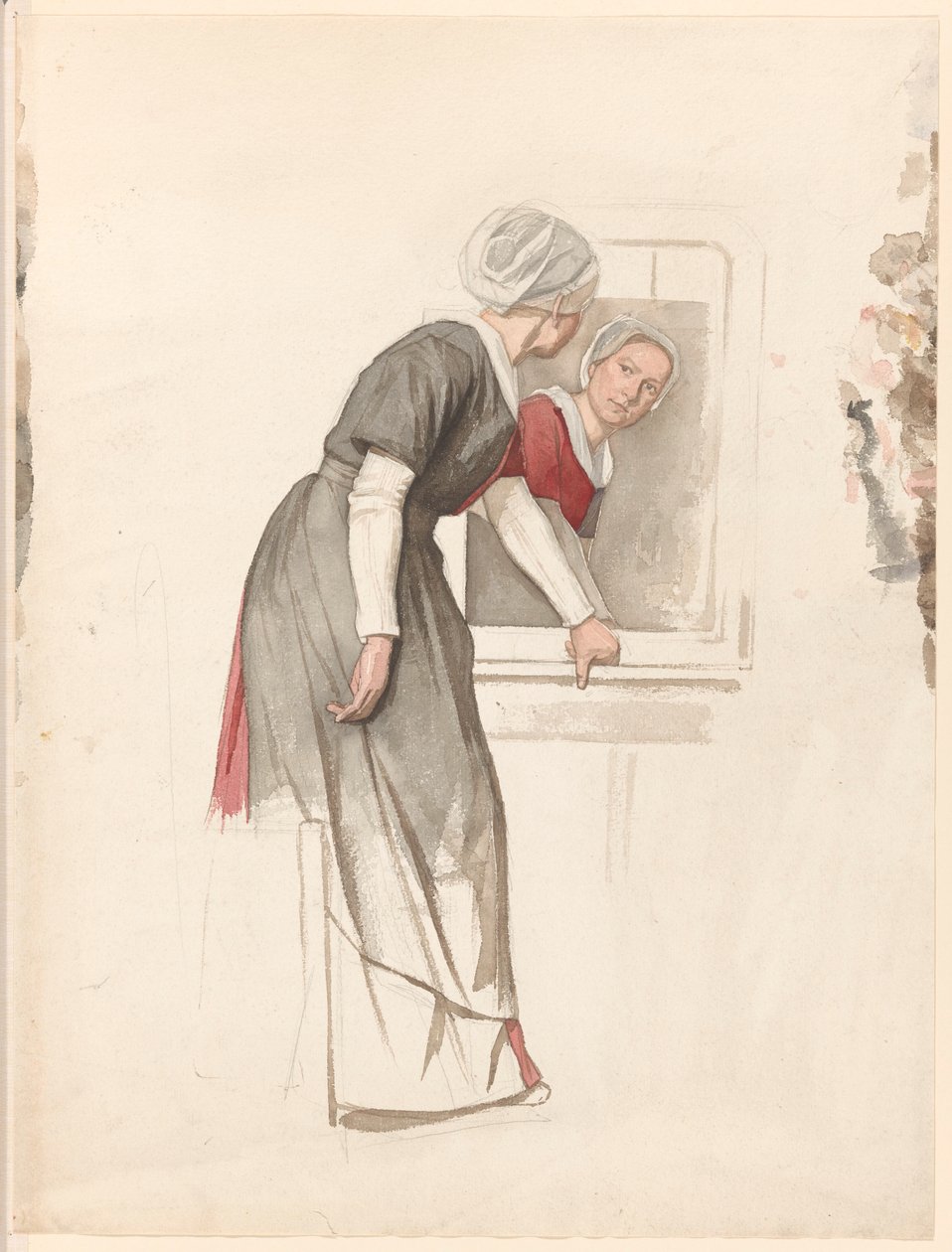 Femme debout devant un miroir - Jan Veth