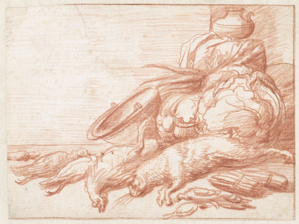 Nature morte avec lièvre et volaille - Jan Weenix (possibly)