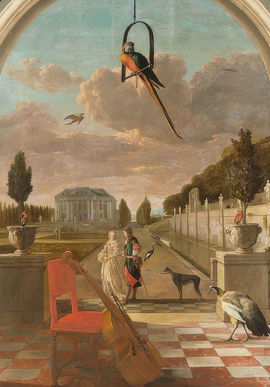 Parc avec maison de campagne - Jan Baptist Weenix